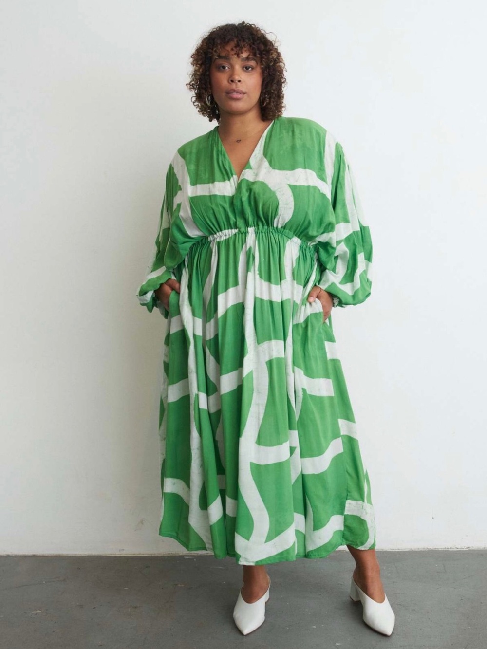 Osei Duro Bating Dress in Mangrove